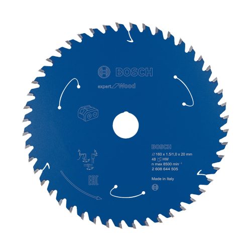 Bosch EXPERT Wood körfűrészlap akkumulátoros körfűrészekhez 160x1,5/1,0 20 mm, T48 fog, fához