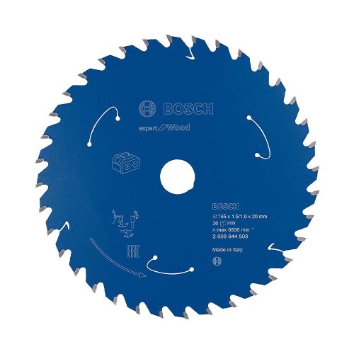 Bosch EXPERT Wood körfűrészlap akkumulátoros körfűrészekhez 165x1,5/1,3 20 mm, T36 fog, fához