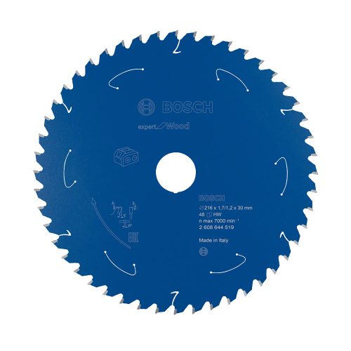 Bosch EXPERT Wood körfűrészlap akkus gérvágó fűrészekhez 216x1,7/1,2 30 mm, T48 , fához