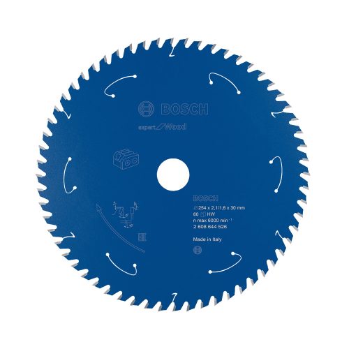 Bosch EXPERT Wood körfűrészlap akkus asztali körfűrészekhez 254x2,1/1,6 30 mm, T60 , fához
