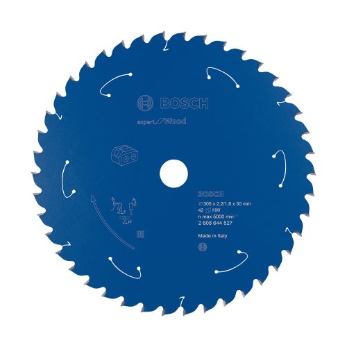 Bosch EXPERT Wood körfűrészlap akkus gérvágó fűrészekhez 305x2,2/1,6 30 mm, T42 , fához