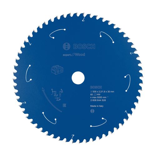 Bosch EXPERT Wood körfűrészlap akkus gérvágó fűrészekhez 305x2,2/1,6 30 mm, T60 , fához