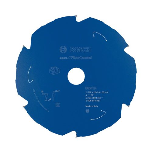 Bosch EXPERT körfűrészlap akkumulátoros körfűrészekhez 216x2/1,4 30mm, T6 fog, betonitlaphoz