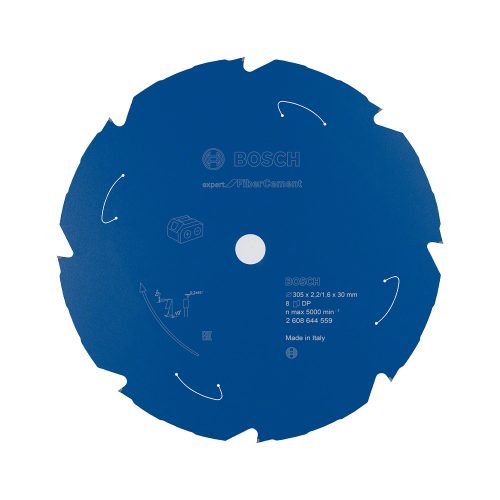 Bosch EXPERT körfűrészlap akkumulátoros körfűrészekhez 305x2,2/1,6 30mm, T8 fog, betonitlaphoz
