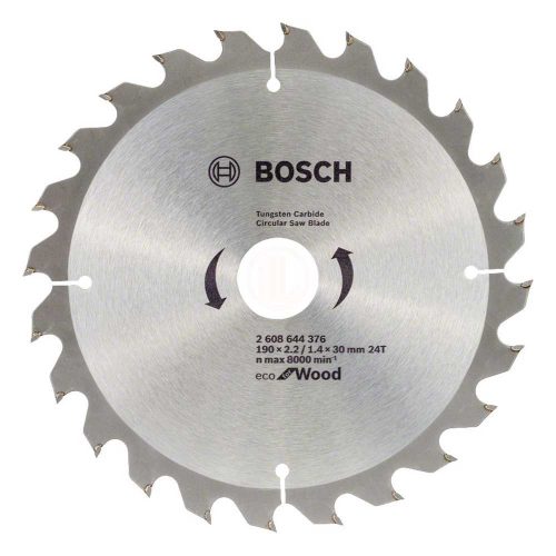 Bosch körfűrészlap fához 190x1,4x30mm, 24 fog 10db/cs