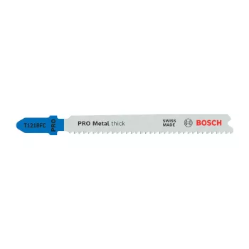   Bosch PRO Metal thick T121BFC szúrófűrészlap, 92 mm, 5 db, közepes vastagságú és vastag fémhez