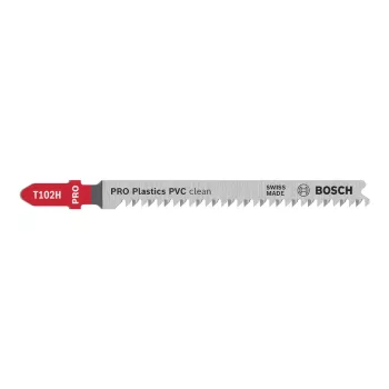   Bosch PRO Plastics PVC clean T102H szúrófűrészlap, 100 mm, 3 db, műanyaghoz