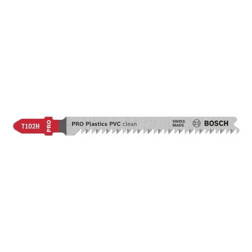 Bosch PRO Plastics PVC clean T102H szúrófűrészlap, 100 mm, 3 db, műanyaghoz