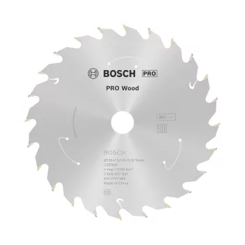   Bosch PRO Wood körfűrészlap akkus géphez, 136x1,5x15,875 mm 24 fog, kemény fa, forgácslap