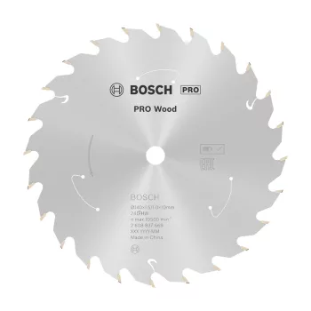   Bosch PRO Wood körfűrészlap akkus géphez, 140x1,5x10 mm 24 fog, kemény fa, forgácslap