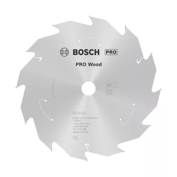   Bosch PRO Wood körfűrészlap akkus géphez, 165x1,5x15,875 mm 12 fog, kemény fa, forgácslap