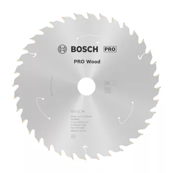   Bosch PRO Wood körfűrészlap akkus géphez, 165x1,5x20 mm 36 fog, kemény fa, forgácslap