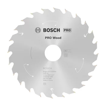   Bosch PRO Wood körfűrészlap akkus géphez, 165x1,5x30 mm 24 fog, kemény fa, forgácslap