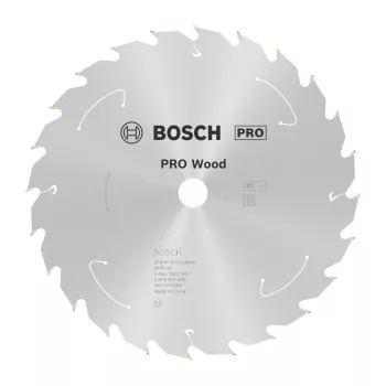   Bosch PRO Wood körfűrészlap akkus géphez, 184x1,6x16 mm 24 fog, kemény fa, forgácslap