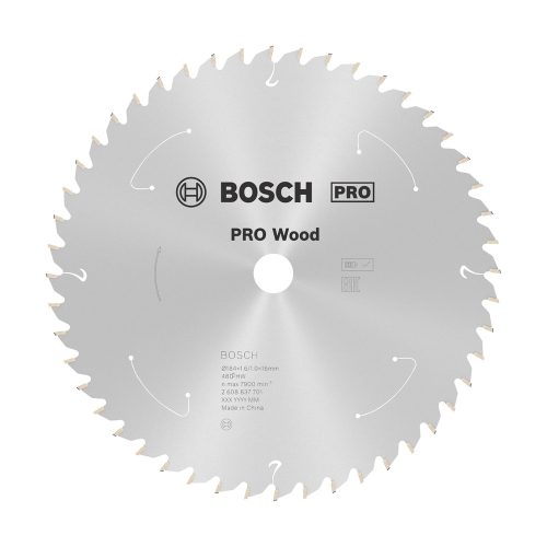 Bosch PRO Wood körfűrészlap akkus géphez, 184x1,6x16 mm 48 fog, kemény fa, forgácslap