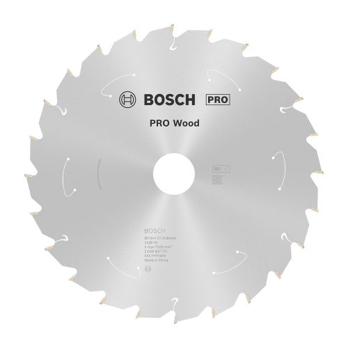 Bosch PRO Wood körfűrészlap akkus géphez, 216x1,7x30 mm 24 fog, kemény fa, forgácslap
