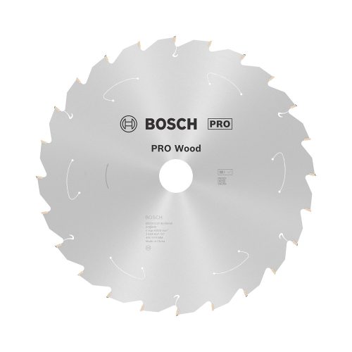 Bosch PRO Wood körfűrészlap akkus géphez, 250x2,2x30 mm 24 fog, kemény fa, forgácslap