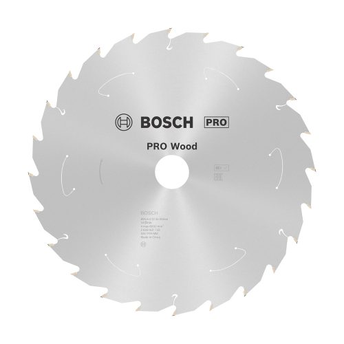 Bosch PRO Wood körfűrészlap akkus géphez, 254x2,2x30 mm 24 fog, kemény fa, forgácslap