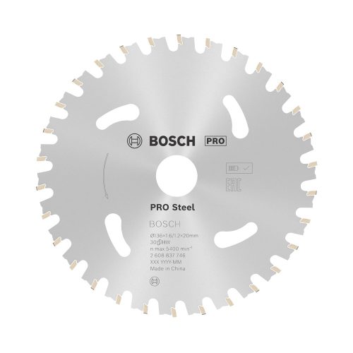 Bosch PRO Steel körfűrészlap akkus géphez, 136x1,6x20 mm 30 fog, acél vágásához