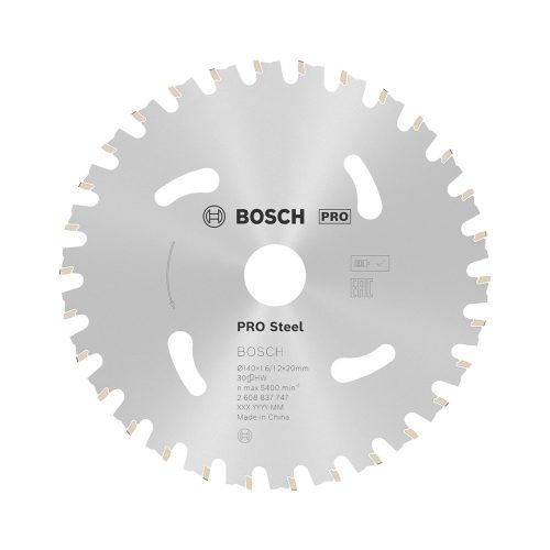 Bosch PRO Steel körfűrészlap akkus géphez, 140x1,6x20 mm 30 fog, acél vágásához