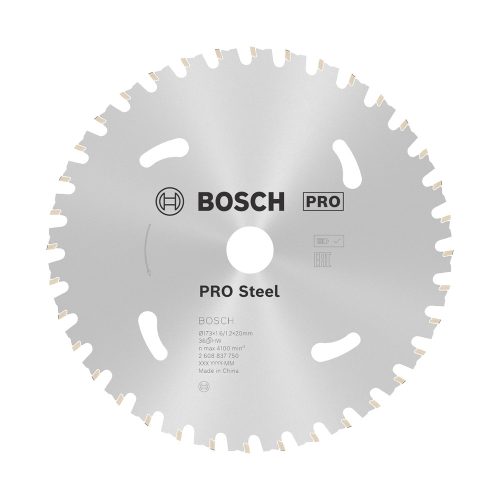 Bosch PRO Steel körfűrészlap akkus géphez, 173x1,6x20 mm 36 fog, acél vágásához