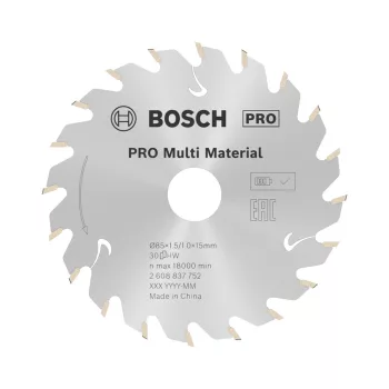   Bosch PRO Multi Material körfűrészlap akkus géphez, 85x1,5x15 mm 30 fog, többféle anyaghoz