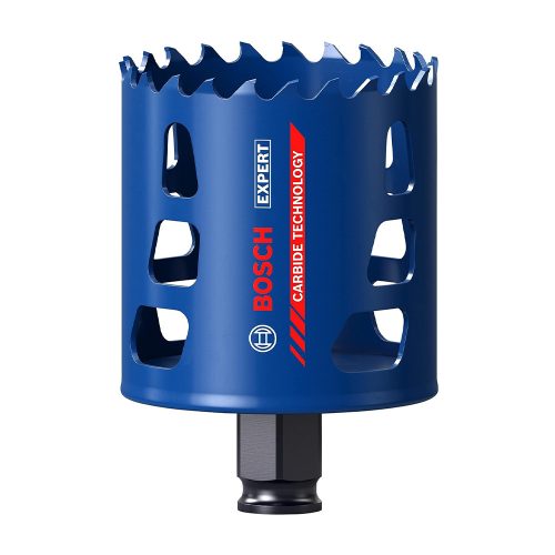 Bosch EXPERT Tough Material keményfémfogú körkivágó, 64x60 mm fém, fa, tégla, műanyag, inox