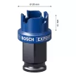 Bosch EXPERT Carbide Sheet Metal körkivágó, 20 mm Power Change Plus rozsdamentes acélhoz