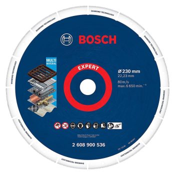   Bosch EXPERT Fémvágó gyémánt vágótárcsa 230mmx22.23 Diamond Metal acél, rozsdamentes, nemvasfém