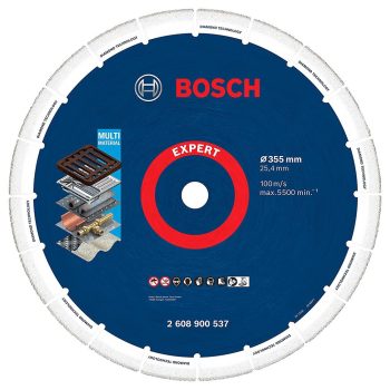   Bosch EXPERT Fémvágó gyémánt vágótárcsa 355 mmx25.4 Diamond Metal acél, rozsdamentes, nemvasfém