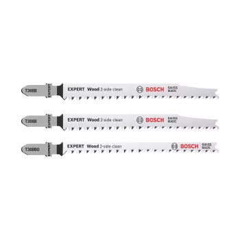   Bosch EXPERT szúrófűrészlap-készlet 3 db 2xT308B, 1xT308BO tömör fa bútorlap, rétegelt lemez (Regisztrációval akár ajándék is elérhető!)