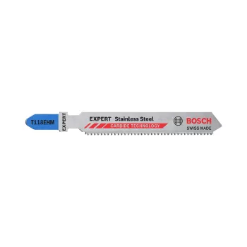   Bosch EXPERT T 118 EHM keméyfém fogazású szúrófűrészlap 83mm 3 db rozsdamentes acélhoz