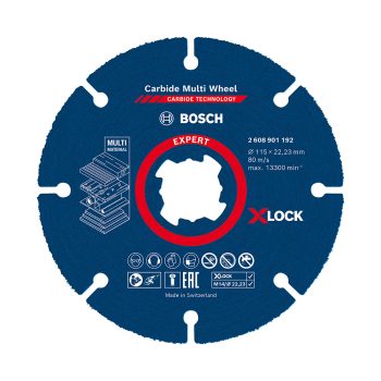   Bosch EXPERT X-LOCK,M14 Karbid Multi vágótárcsa 115mm, keményfa, műanyag, szöges fa,gipszkarton