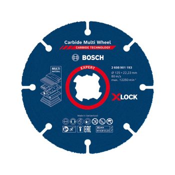   Bosch EXPERT X-LOCK,M14 Karbid Multi vágótárcsa 125mm 10db keményfa, műanyag, szöges fa,gipszk.