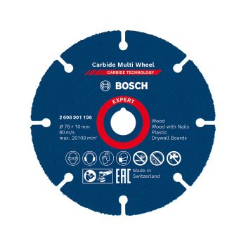  Bosch EXPERT Karbid Multi vágótárcsa 76 mm keményfa, műanyag, szöges fa, gipszkarton