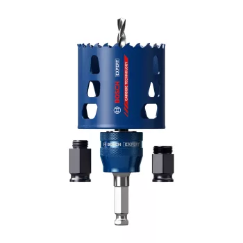   Bosch EXPERT Tough Material Körkivágó kezdőkészlet, 51 mm  fém, fa, tégla, műanyag, inox