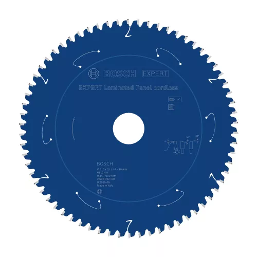 Bosch EXPERT körfűrészlap 190x2,1/1,4 20mm, T60 fog akkus kézi fűrészekhez, parkettához