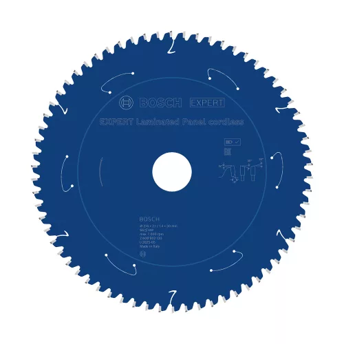 Bosch EXPERT körfűrészlap 216x2,1/1,4 30mm, T66 fog akkus asztali körfűrészekhez, parkettához