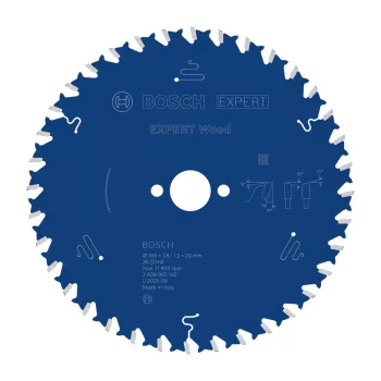   Bosch EXPERT Wood körfűrészlap 160x1,8/1,3 20 T36 fog, ATB kézi fűrészekhez, fához