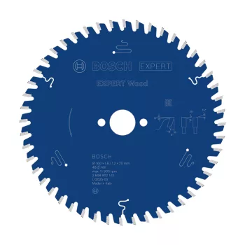   Bosch EXPERT Wood körfűrészlap 160x1,8/1,3 20 T48 fog, ATB kézi fűrészekhez, fához