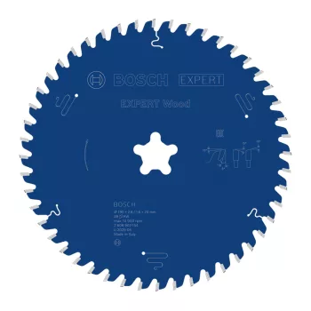   Bosch EXPERT Wood körfűrészlap 190x2,4/1,6 Csillag, T48 fog, ATB asztali fűrészekhez, fához