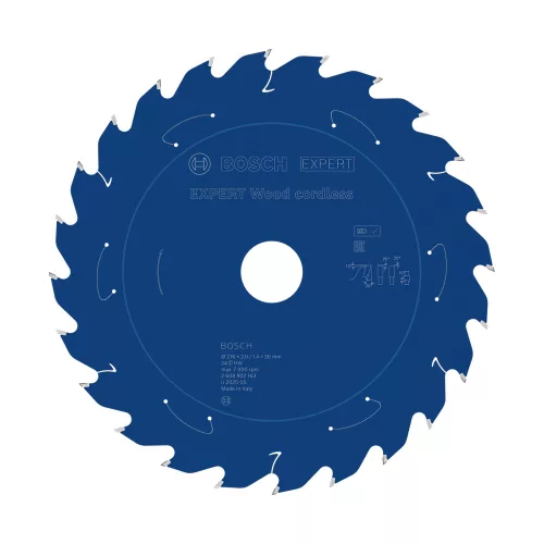 Bosch EXPERT Wood körfűrészlap akkus asztali körfűrészekhez 216x1,7/1,2 30 mm, T24 , fához