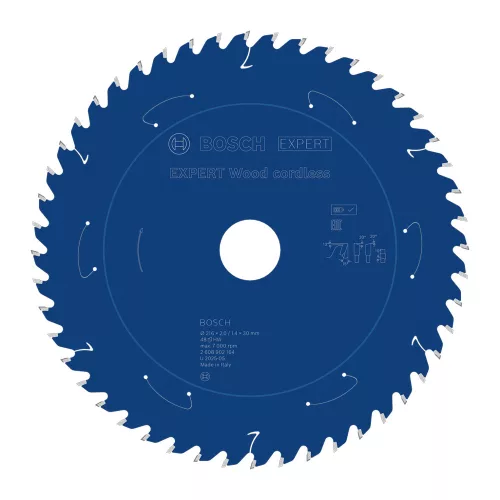 Bosch EXPERT Wood körfűrészlap akkus asztali körfűrészekhez 216x1,7/1,2 30 mm, T48 , fához