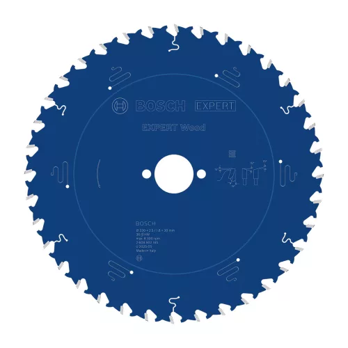 Bosch EXPERT Wood körfűrészlap 230x2,8/1,8 30 T36 fog, ATB kézi fűrészekhez, fához