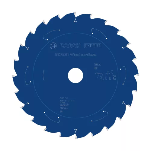 Bosch EXPERT Wood körfűrészlap akkus gérvágó fűrészekhez 250x2,1/1,6 30 mm, T24 , fához