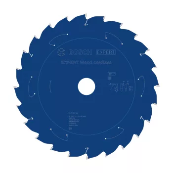   Bosch EXPERT Wood körfűrészlap akkumulátoros 254x2,1/1,6 30mm, T24 fog, puhafa, keményfa