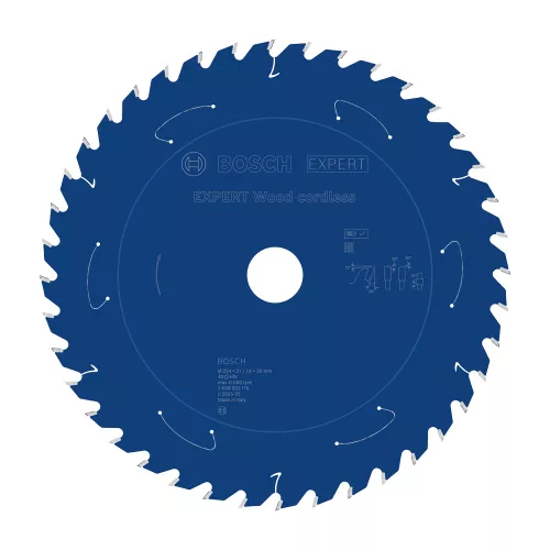 Bosch EXPERT Wood körfűrészlap akkus asztali körfűrészekhez 254x2,1/1,6 30 mm, T40 , fához