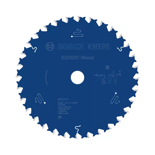 Bosch Expert for Wood körfűrészlap 185 x 2,4/1,4 x 20 mm T=32