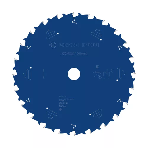 Bosch Expert for Wood körfűrészlap 254 x 2,6/1,8 x 25,4 mm, T=24