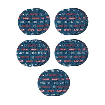   Bosch EXPERT O780 Foil csiszolófólia készlet, 150mm, 5xG60, 15xG80, 15xG120, 15xG180, 5xG240